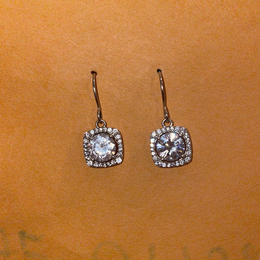 Sterling Silver Dangle Statement Earrings - image 1